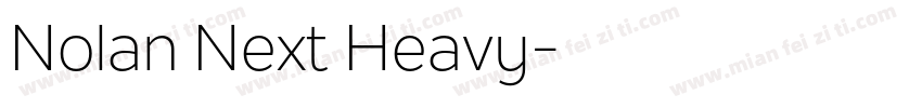 Nolan Next Heavy字体转换